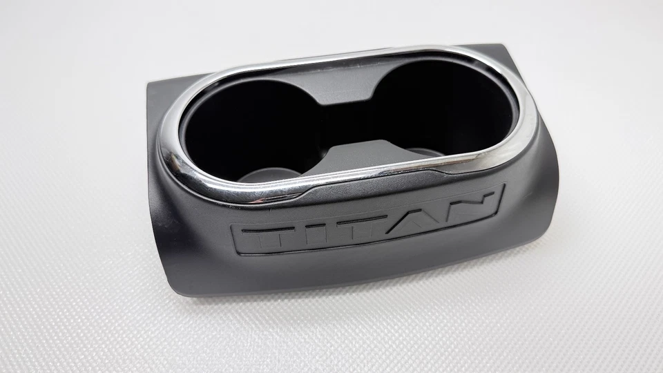 Nissan Titan XD 2017-2024 consola central trasera portavasos doble 96966-EZ10A OEM Foto 2 de 4