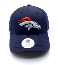 DENVERS BRONCOS NAVY BLUE HAT MVP AUTHENTIC NFL FOOTBALL TEAM ADJUSTABLE CAP NEW