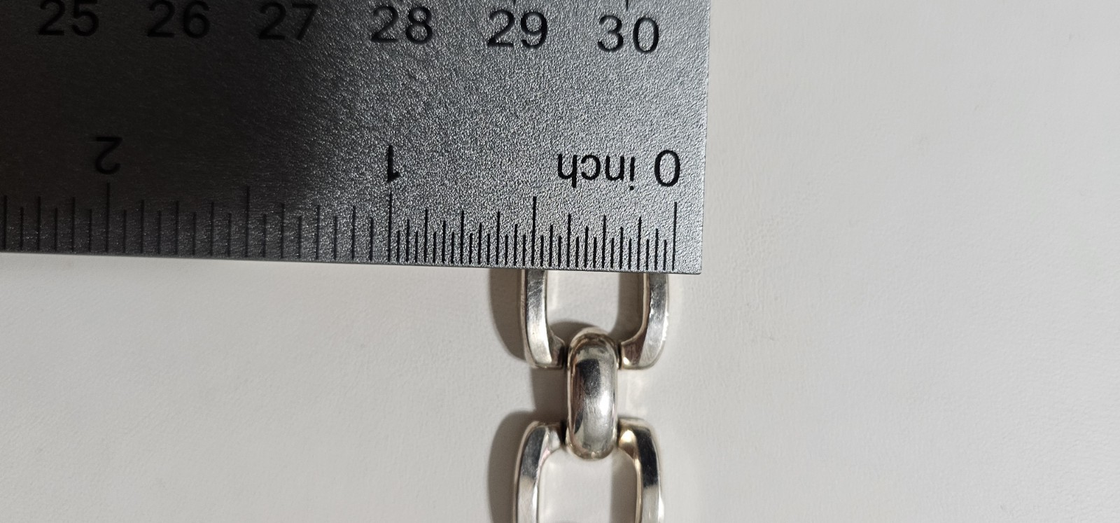 Silver Rectangular Curb Link, Horseshoe Link, Sil… - image 6