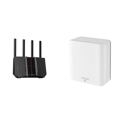 Bundle of ASUS RT-BE92U Tri-Band WiFi 7 Router, Subscription-Free Network...