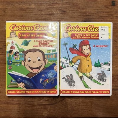 Curious George A Day at the Library And Plays In The Snow 2 DVD