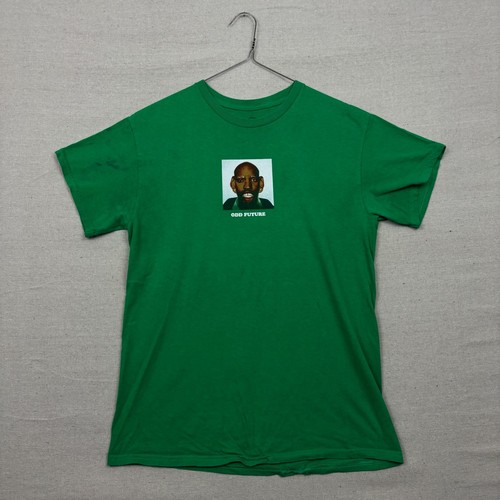 Rare Odd Future Golf Wang OFWGKTA Graphic T Shirt Green Face Puff Print Mens M