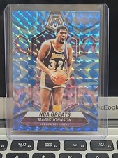 Magic Johnson 2023-24 Mosaic Blue Prizm  NBA Greats