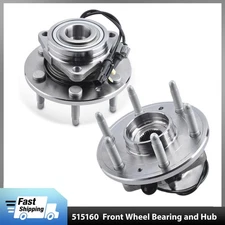Pair Front Wheel Bearing Hub 4WD for Silverado Sierra 1500 Tahoe Yukon XTS w/ABS