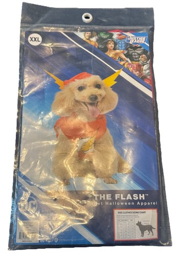 DC Comics Superhero The Flash Halloween Dog Costume Size XXL Justice League Poly - Picture 1 of 2