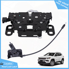 Hood Lock Latch And Hood Catch Secondary Release Cable For Jeep Compass 17-2025