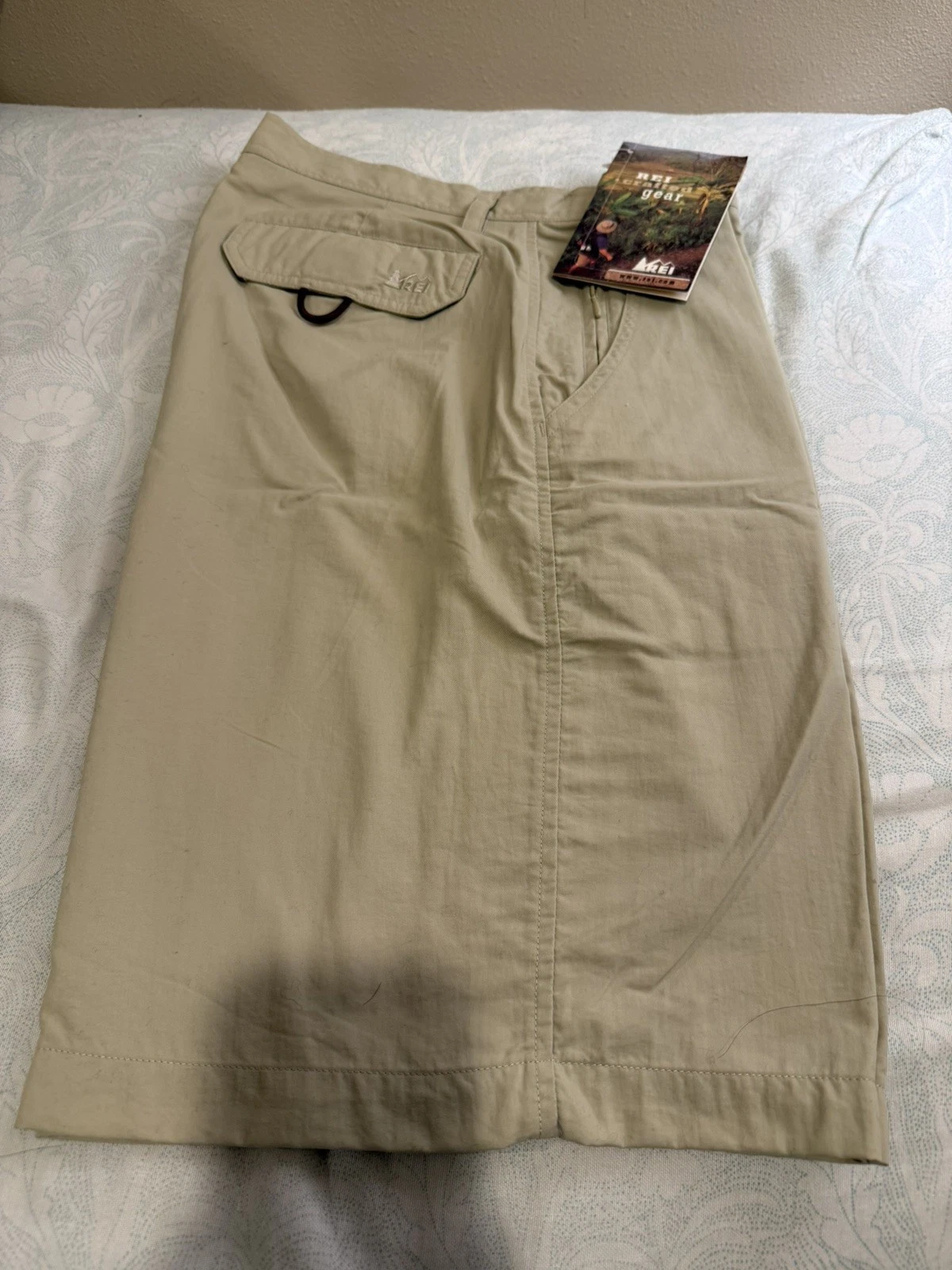 ✅ NEW NWT Vintage 90s Y2K REI Kalahari Tam Beige Shorts Hiking Outdoors Size 30