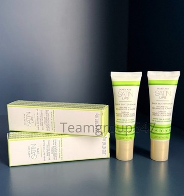 Mary Kay Satin Lips Shea Butter Balm White Tea & Citrus. 0.3 OZ. TWO (( 2 )) NEW