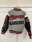 New Starter Chicago Blackhawks Starter Jacket Medium Varsity Leather Wool