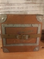 Vintage MPE 16mm Film Reel Shipping Case - Mid-Century Industrial Decor Storage