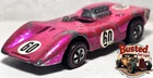 Hot Wheels Redlines Ferrari 312P, Hot Pink, 1970 Grand Prix, Made in USA