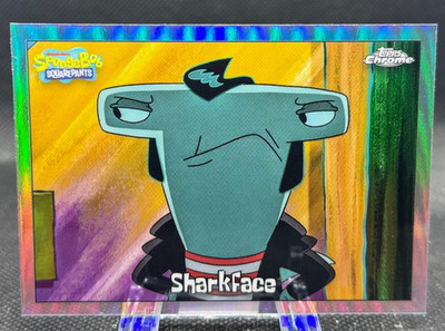 2025 Topps Chrome SpongeBob Sharkface Refractor #185