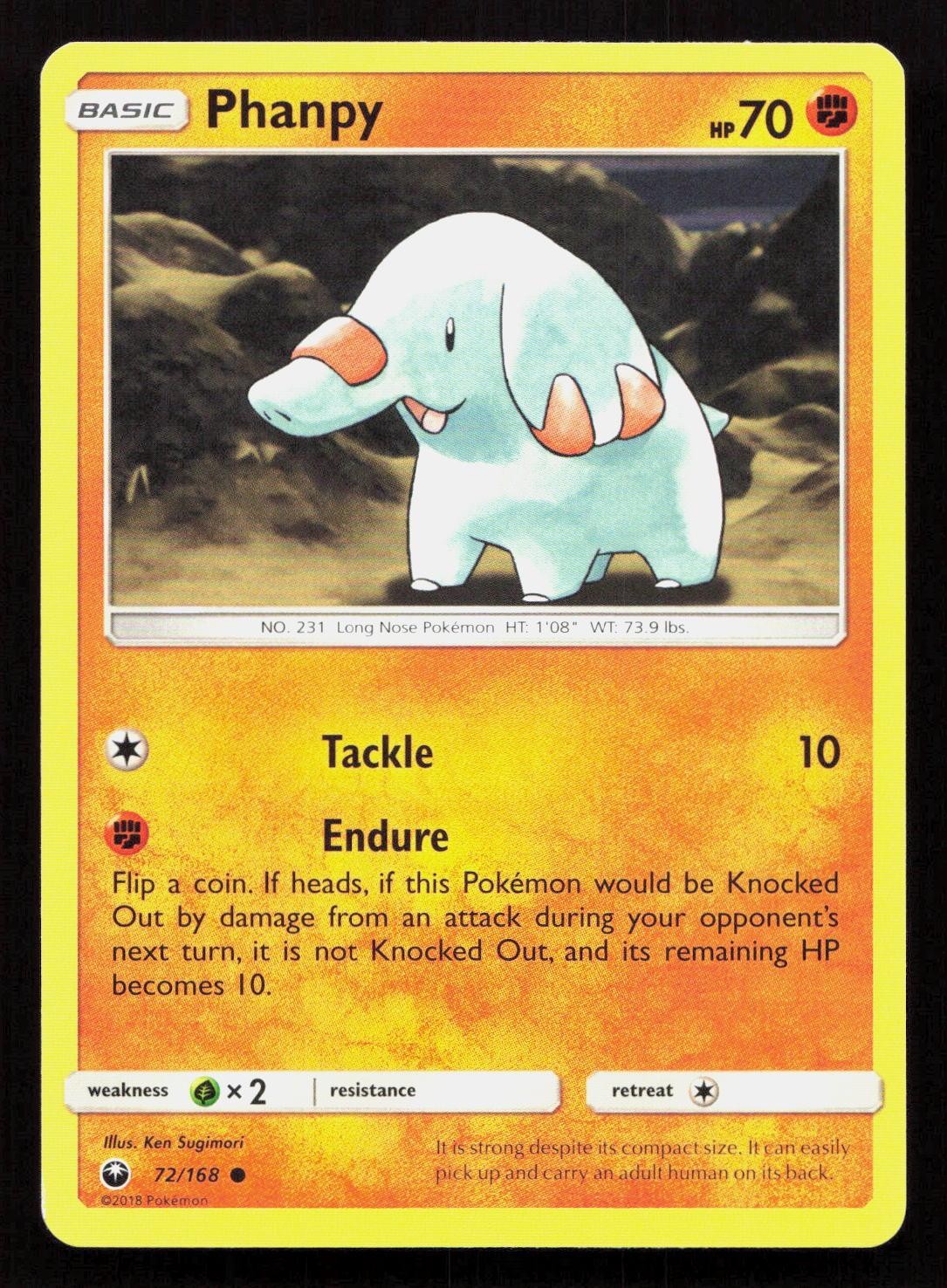 PHANPY 72/168 Pokemon CELESTIAL STORM