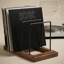 Decorative Vinyl Record Storage for up to 75 Single Records Sturdy LP Holder S