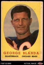 1958 Topps #129 George Blanda Bears HOF Kentucky 2 - GOOD