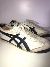 Asics Onitsuka Tiger Mexico 66 Cream White Navy Sz 13 Mens Leather Sneakers