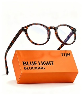 Blue Light Blocking Glasses,Vintage Round Frame Eyeglasses,Anti-Glare Compute...