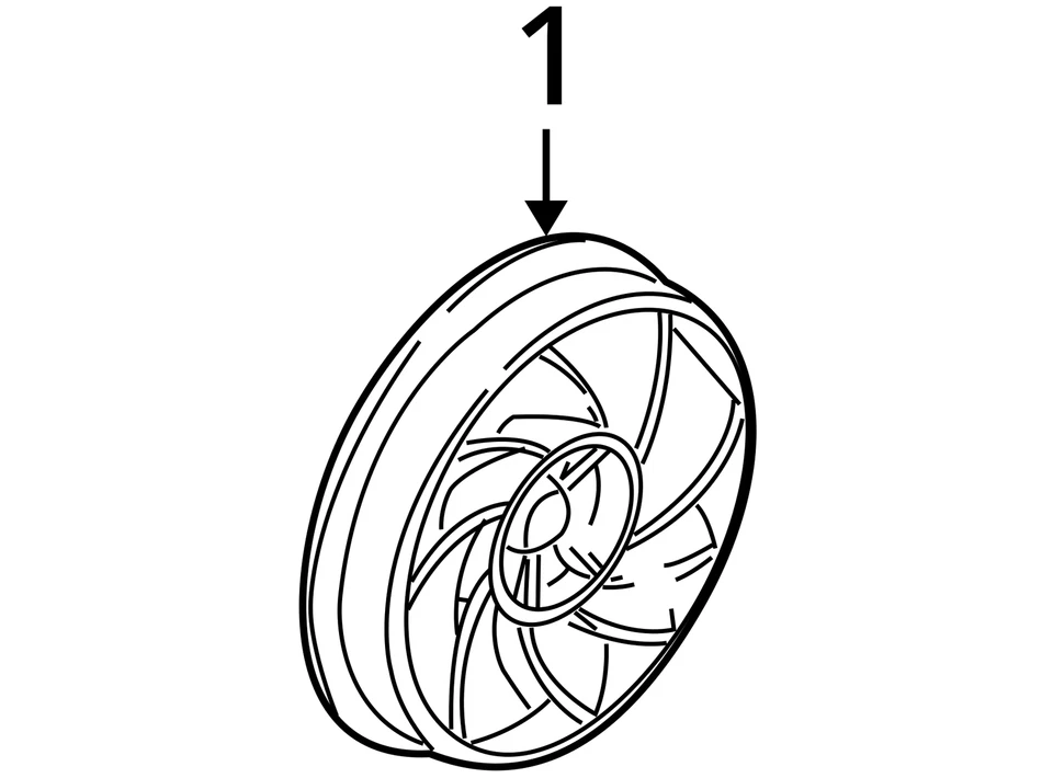 VENTILADOR DE HOJA DE CITA CHEVROLET BUICK VENTURE 2001-2007 10427835 - NUEVO OEM Foto 3 de 3