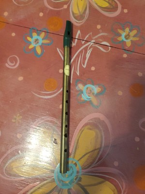 FEADOG TEO DUBLIN Irish Tin Whistle Key D Flute Vintage (B414)