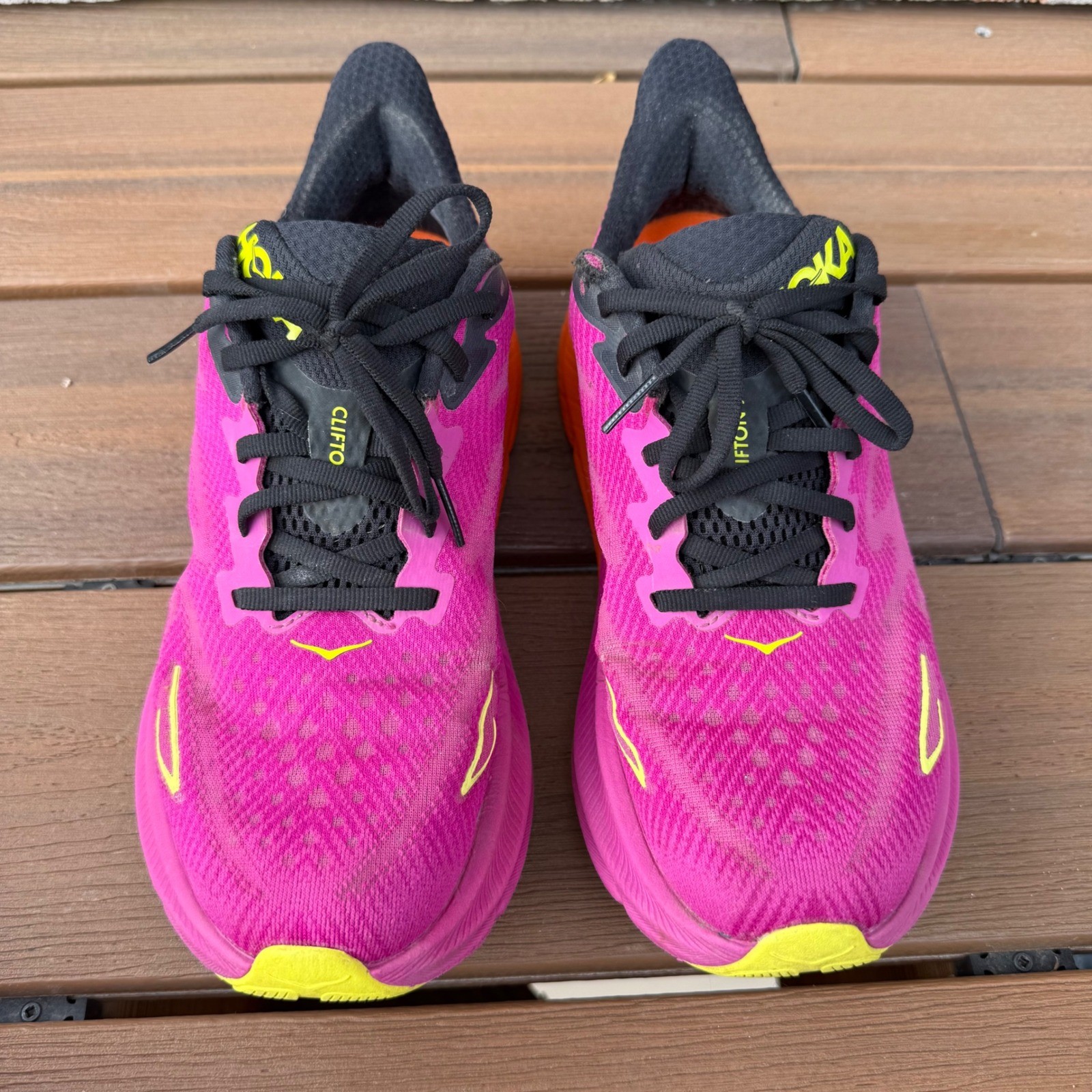 Hoka Clifton 9 Women's 8.5 Festival Fuchsia Pink Running Shoes Cushioned Road thumbnail 8