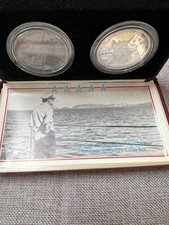 General Douglas MacArthur Coin Set Niue 50 & 5 Dollars Silver Cupronickel