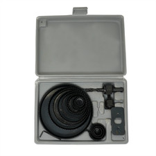 16 Piece Large Holesaw Set 19-127mm Round/Circular Hole Saw Cutter Kit for Wood