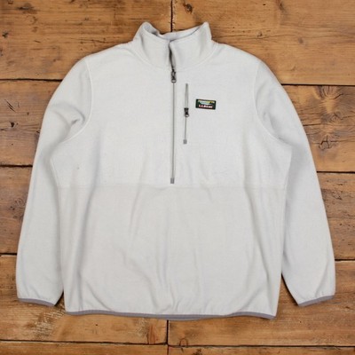 Vintage L.L.Bean Outdoorjacke XL Fleece Fleece weiß Damen