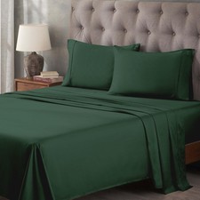 Superior Egyptian Cotton 400 Thread Count Bed Sheet Set 1 Elastic Deep Pocket
