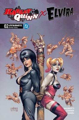 HARLEY QUINN X ELVIRA #2 VARIANT CVR C JOSEPH MICHAEL LINSNER VARIANT DYNAMITE E