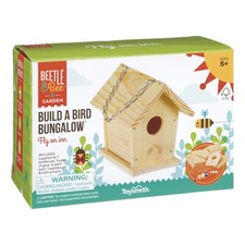 Toysmith Bee Build A - Hágalo usted mismo arte para niños artesanía exterior casa de pájaros kit casa