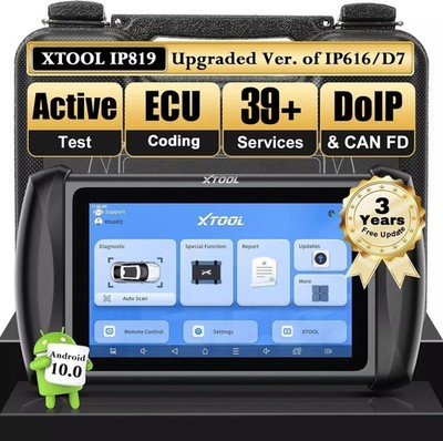 🔥XTOOL IP819 V2.0 Auto Key Programming OBD2 Scan Bi-directional