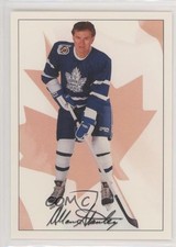 1991 Ultimate Original Six Blank Backed Promos Allan Stanley (Canadian Flag) 0q3
