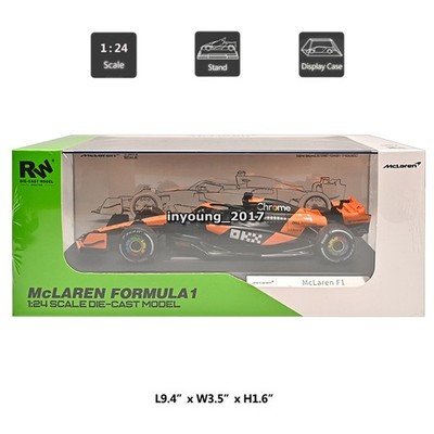 1:24 F1 McLaren MCL38 Toy Car Model Metal Diecast Formula 1 Cars