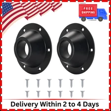 2 Pack RV Table Base Mount,Camper Aluminum Standard Black - 2