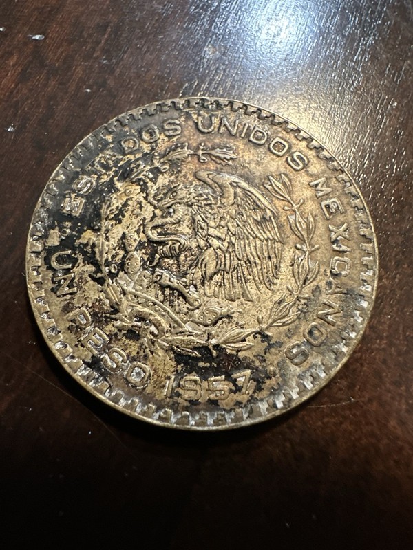1957 Mexico One Peso - Morelos - Mexican Silver Coin - Un Peso