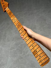 AAA Stainless Jazz BASS 21Fret satin DIY Roasted Flame Maple guitar neck 34in
