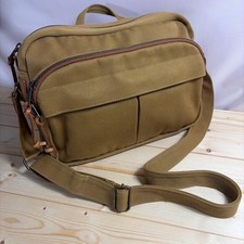 Rare OLD UNIQLO Old Uniqlo Canvas Shoulder Bag Genuine Leather
