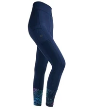 Shires Aubrion Newbury Womens Navy Full Seat Silicone Grip Riding Tights NWOT