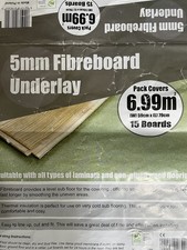 Fibreboard fibre board flooring underlay 5mm 7m2 per pack