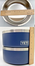 Yeti Dog Bowls 32 oz Navy Fine Condition SET OF TWO