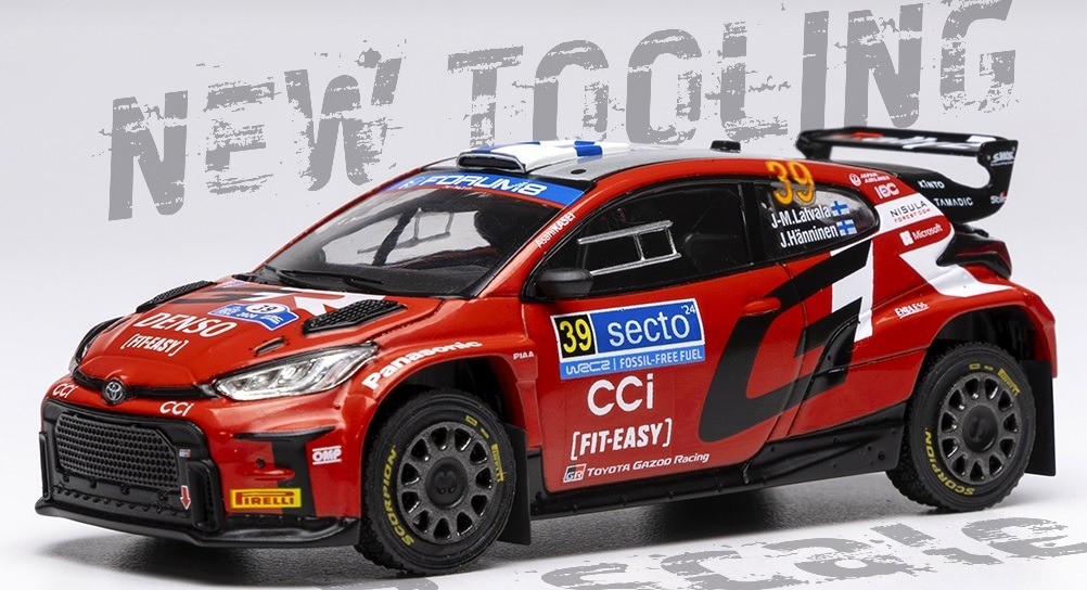 IXOMODELS TOYOTA GR Yaris Rally2 #39 Rally Finland 2024 Latvala miniature 1/43