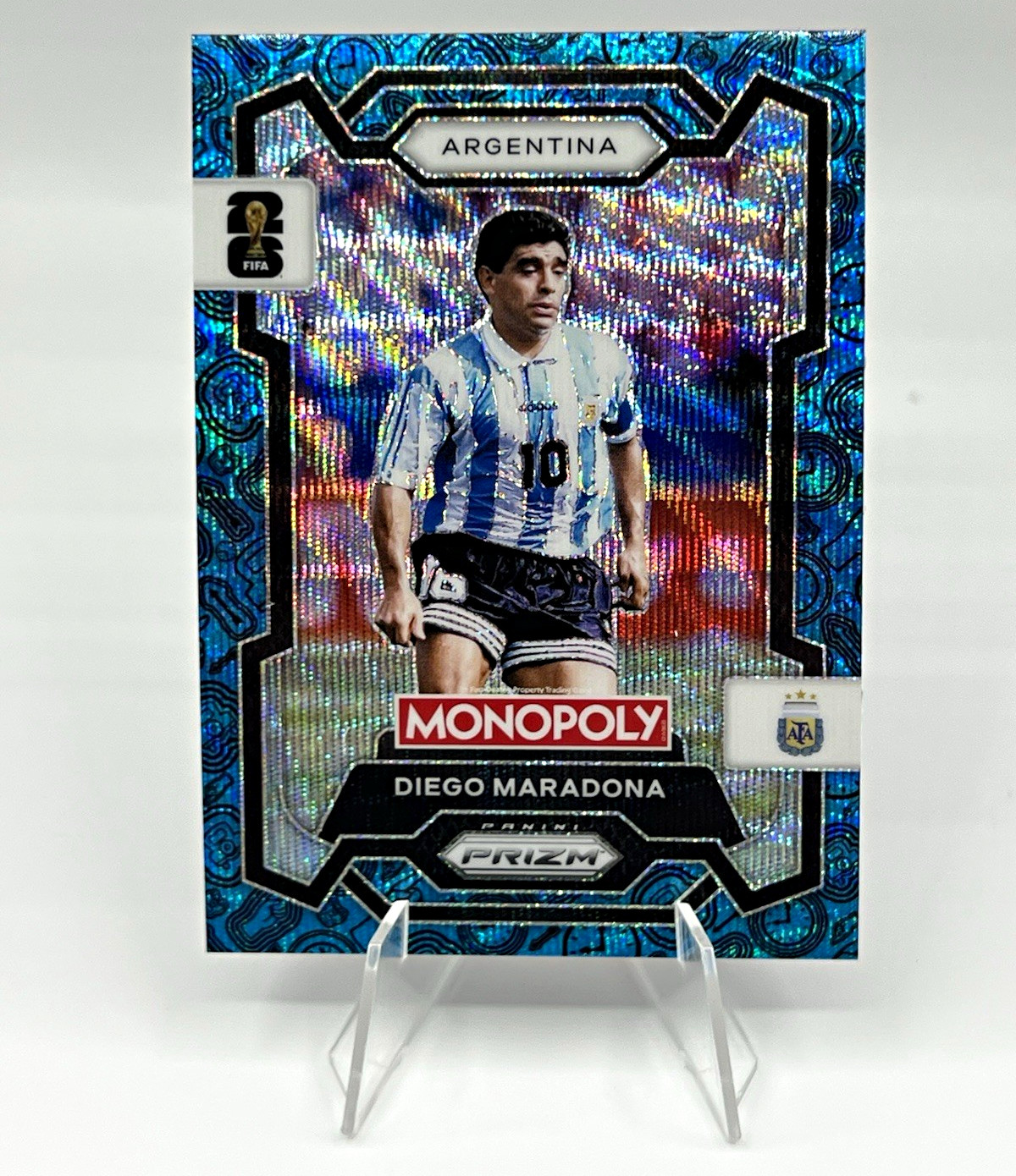 Panini Prizm Monopoly FIFA World Cup 2026 Diego Maradona Argentina #3 Parallel