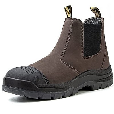 Work Boots for Men, Steel/Soft Toe Waterproof Working Boots, Slip Resistant S...