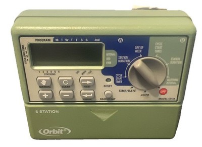 Orbit WaterMaster 6 Station Automatic Sprinkler Timer Model 57161 - Works