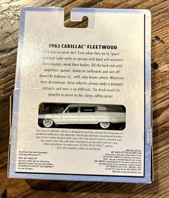 100% Hot Wheels 2000 Black Box 1963 Cadillac Fleetwood Hearse