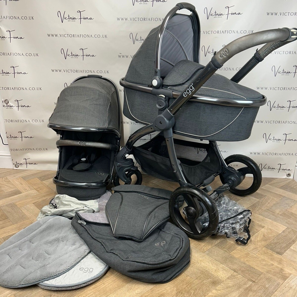 Egg Carrycot Egg Travel System Quantum Grey Pushchair Carrycot Egg