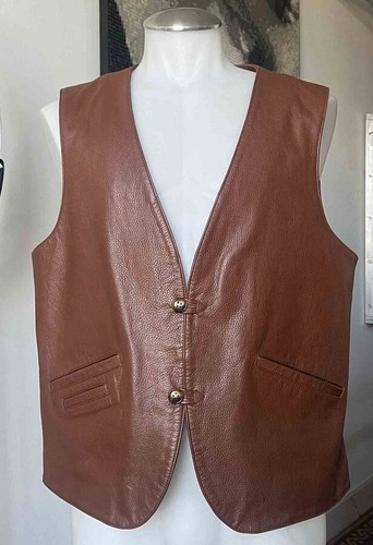 ORVIS LEDERWESTE JACKE HERREN GRÖSSE GROSS / NEU OHNE ETIKETT