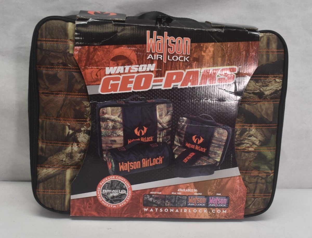 Watson Airlock Geo-Pack 4 Piece Set Orange Mossy Oak Camo Travel