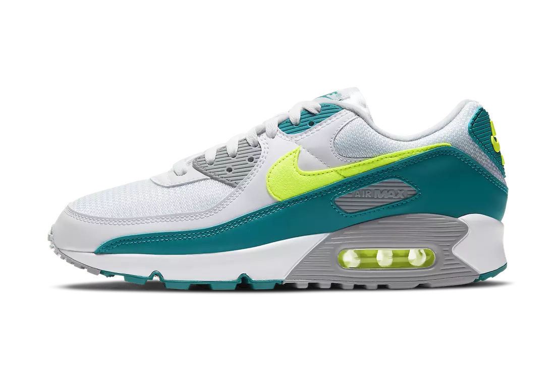 Nike Air Max 90 III Spruce Hot Lime Green White CZ2908-100 sz 5 Men = 6.5 Women Nike Air Max 90 III Spruce Hot Lime Green White CZ2908-100 sz 5 Men = 6.5 Women
