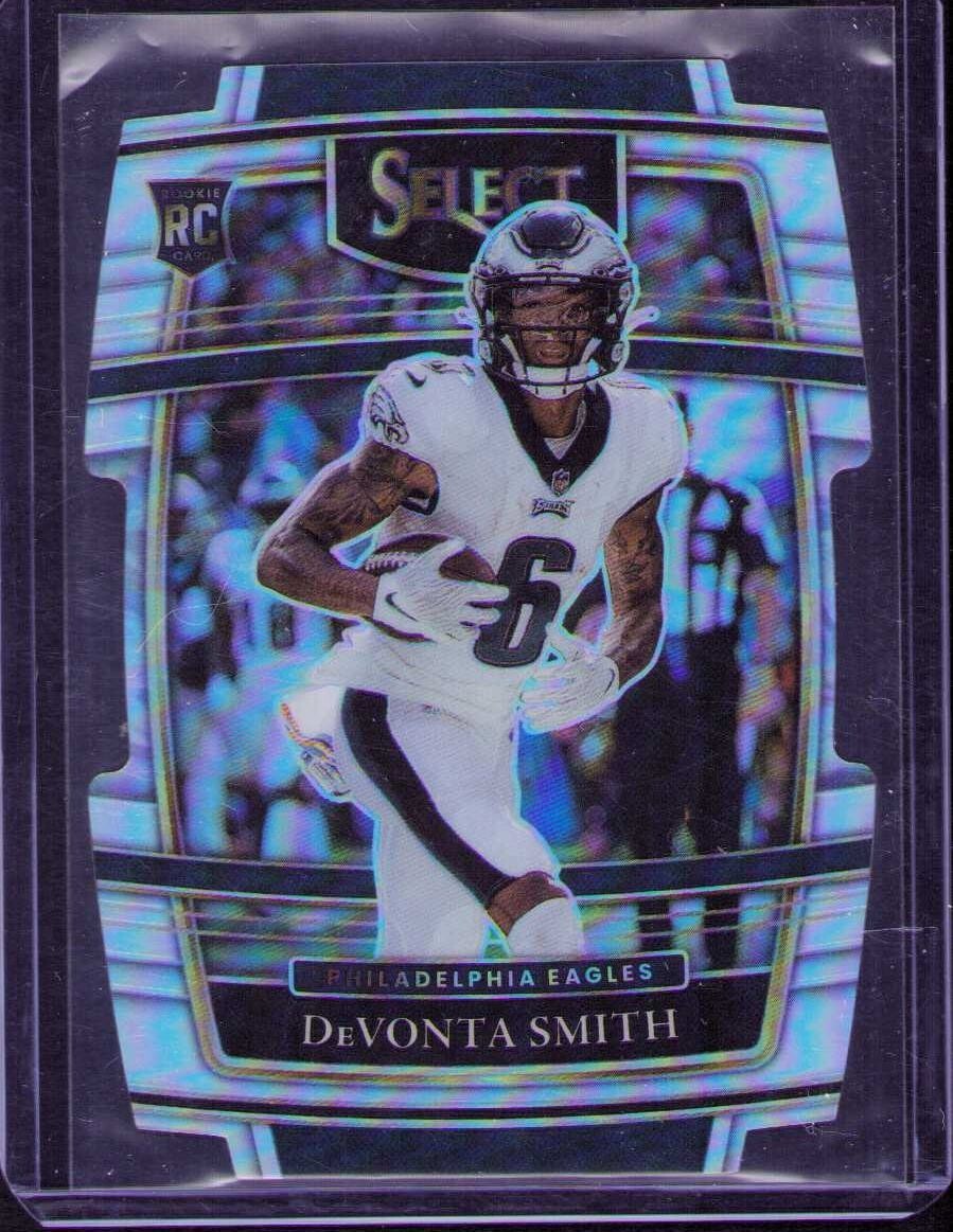 2021 Panini Select - #49 DeVonta Smith Die Cut Silver